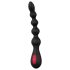 Cheeky Love - punjivi crni analni vibrator s perlicama