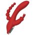 Red Revolution Hera - bežični, vodootporni trostruki vibrator (crveni)