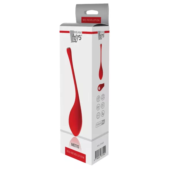 Red Revolution Metis - vibratorno jaje na punjenje - vodootporno - crveno