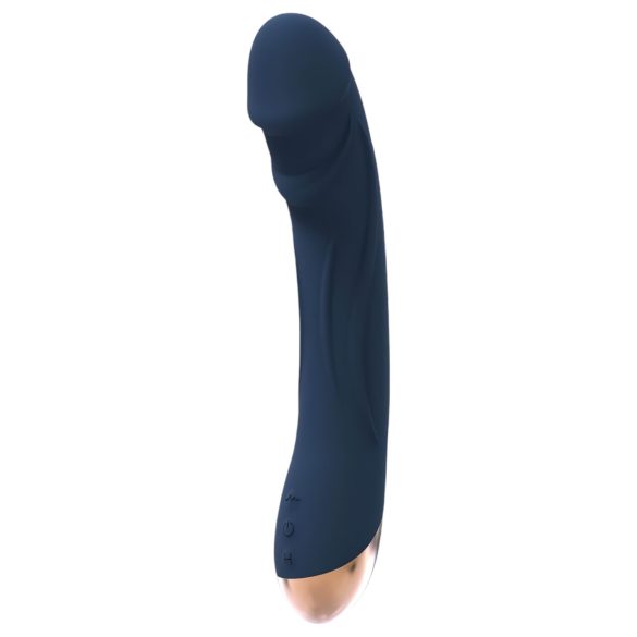 Božica Boreas - punjivi grijani G-točka vibrator (plavi)