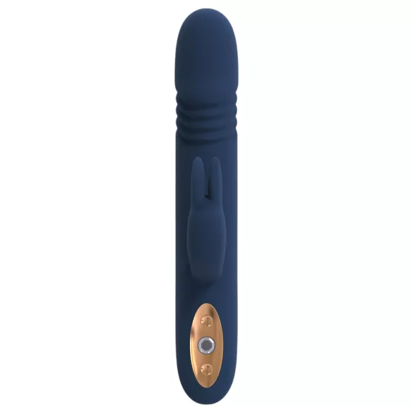 Goddess Zephyros - vibrator s klitoralnim nastavkom, vodootporan, plavi