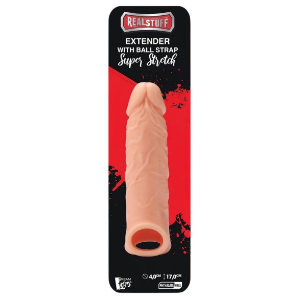 RealStuff Extender 6,5 - navlaka za penis - prirodna (17 cm)
