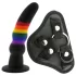 Colorful Love - strap on dildo - šareno