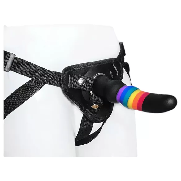 Colorful Love - strap on dildo - šareno