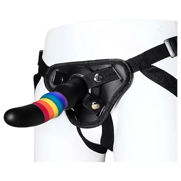 Colorful Love - strap on dildo - šareno
