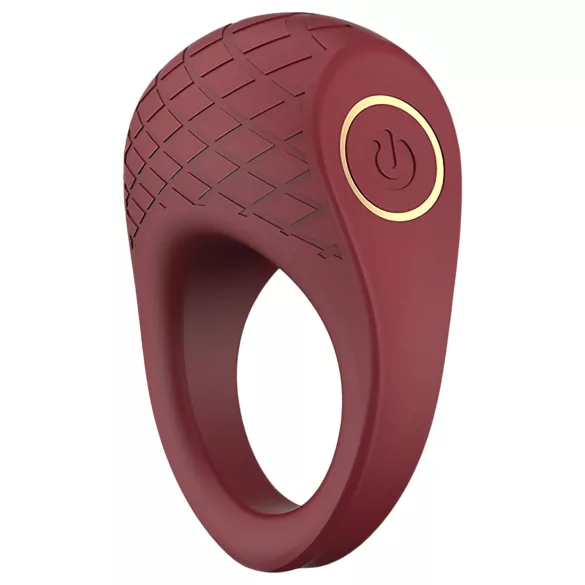 Dreamtoys Ivy - vibrirajući penis prsten - bordo