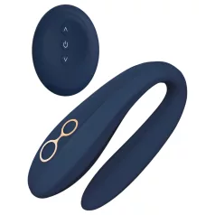   Goddess Ares - vibrator za parove - savitljiv - silikon plavi