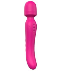   Vibes of Love Wand - punjivi, grijaći, masažni vibrator (ružičasti)