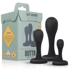 BUTTR Butt Kickers - analni dildo set - crni (3 dijela)