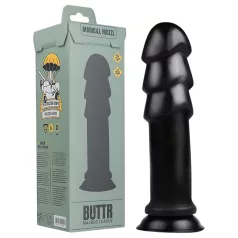 BUTTR Madbull Muzzl - dildo s vakuumskim podnožjem - crni