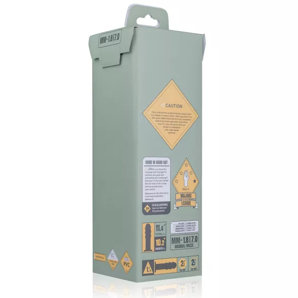 BUTTR Madbull Muzzl - dildo s vakuumskim podnožjem - crni