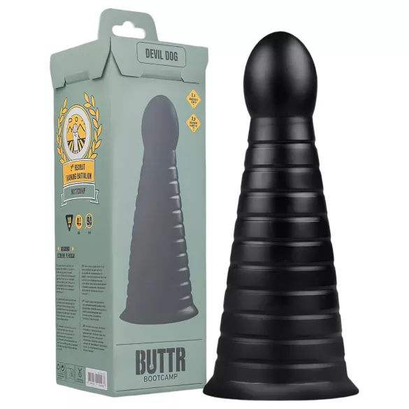 BUTTR - dildo s vakuumskim držačem - crni