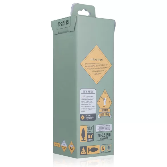 BUTTR Yellow Dog - dildo s vakuumskom čašom - crni