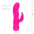 Easytoys Mad Rabbit - zečji vibrator s ručkom za klitoris (ružičasti)