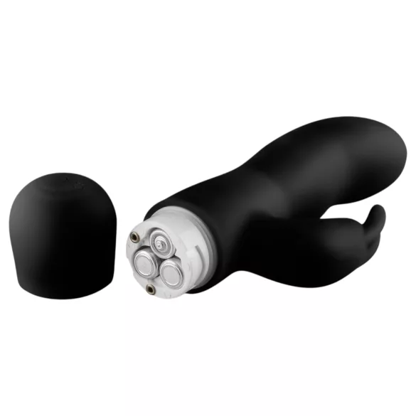 Easytoys Mad Rabbit - vibrator za G-točku i klitoris - crni