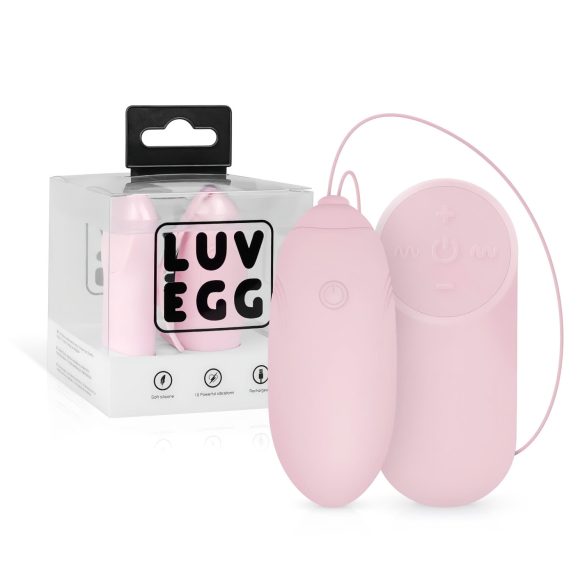 LUV EGG - bežični vibrirajući jajčić s baterijom (ružičasto)