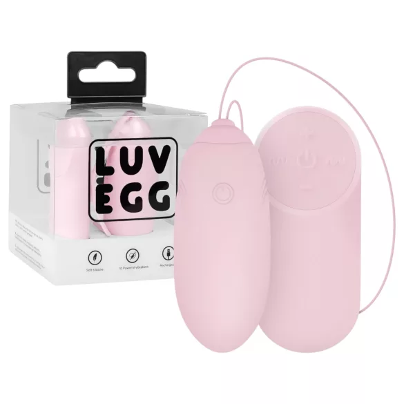 LUV EGG - nosivo akumulatorsko, bežično vibrirajuće jaje (roza)