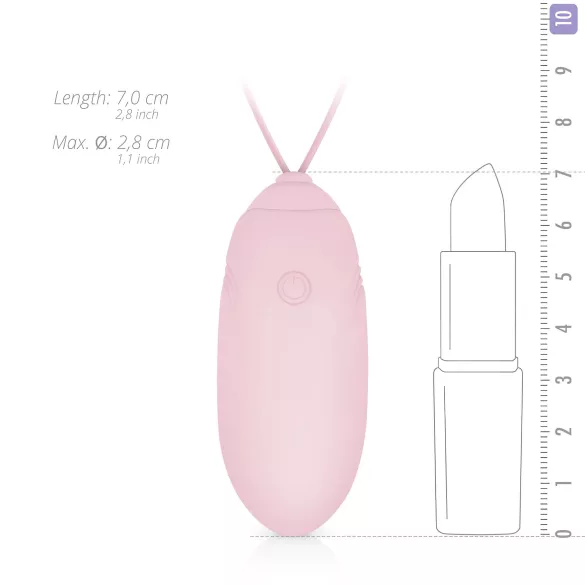 LUV EGG - nosivo akumulatorsko, bežično vibrirajuće jaje (roza)