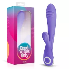   Good Vibes Only Fane Rabbit - vibrator zaječić s klitoralnim nastavkom