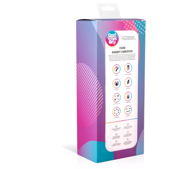 Good Vibes Only Fane Rabbit - vibrator zaječić s klitoralnim nastavkom