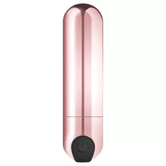 Rosy Gold - mini vibrator s punjivom baterijom - roza zlatna