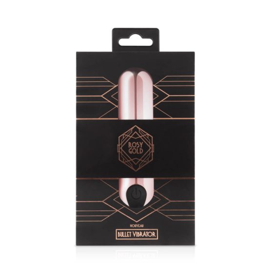 Rosy Gold Bullet - punjivi, mini stick vibrator (rosegold)