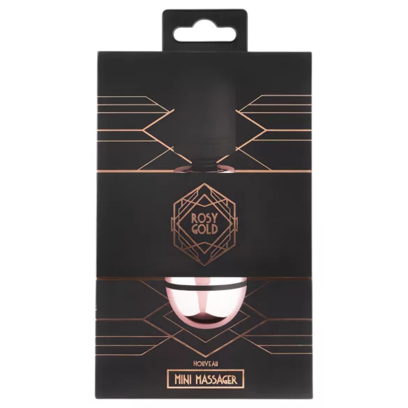 Rosy Gold - mini wand masažer - punjivi vibrator - rosegold