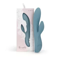   Bloom Violet Rabbit - vibrator za G-točku i klitoris - tirkiz
