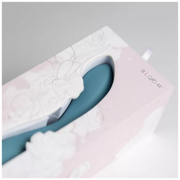 Bloom Rose - G točka vibrator na baterije - silikon - tirkizna