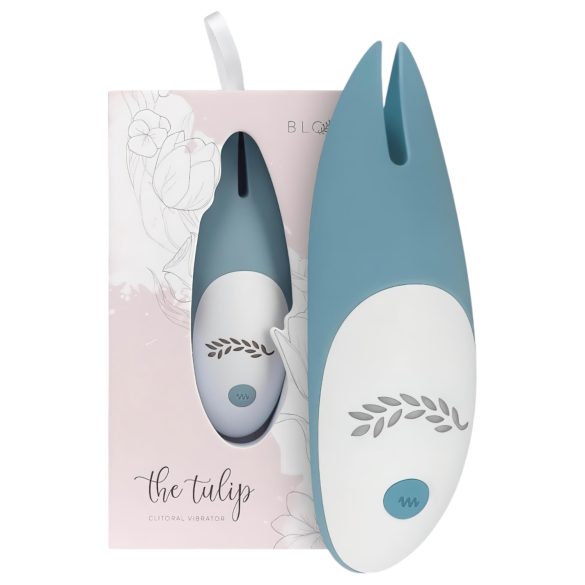 Tulip Bloom - akumulatorski silikonski vibrator za klitoris (tirkizni)