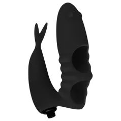 Easytoys - Vibrator za prst 2u1 - crni