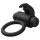 EasyToys Bunny - vibracijski prsten za penis (crni)