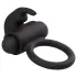 EasyToys Bunny - vibrirajući penis prsten - crni