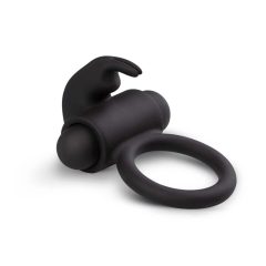 EasyToys Bunny - vibrirajući prsten za penis (crni)