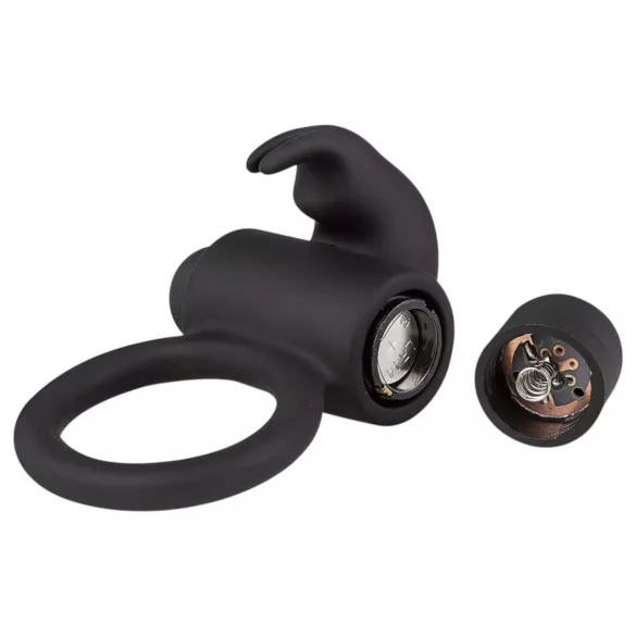EasyToys Bunny - vibrirajući penis prsten - crni
