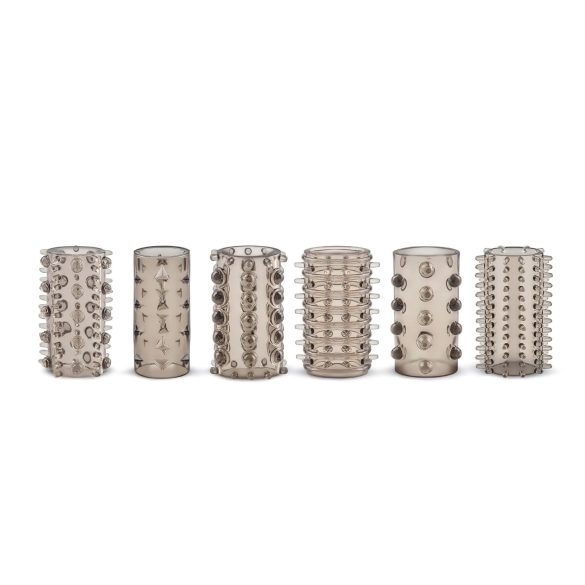 Easytoys - set nastavaka za penis - sivi - 6 komada