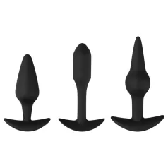 EasyToys Pleasure kit - raznoliki set analnih čepova (crni)