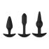 Easytoys Pleasure Kit - Raznolik set analnih čepova (crni)