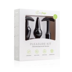 Easytoys Pleasure kit - set različitih analnih dilda (crni)