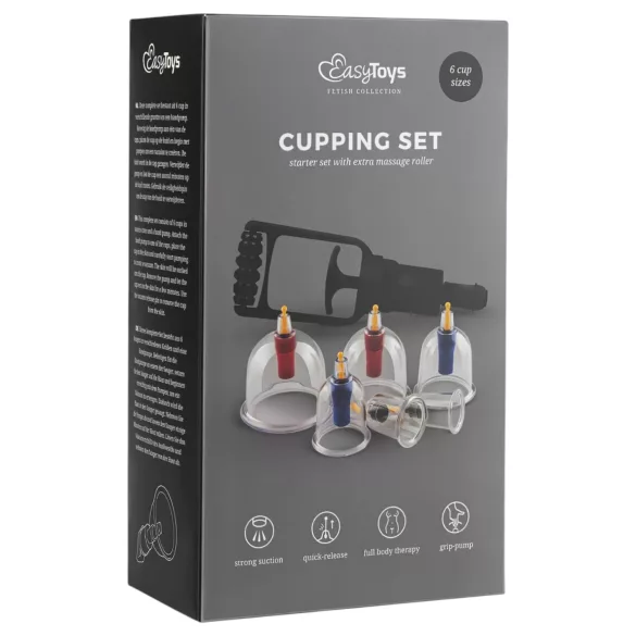 Easytoys - set vakumskih pumpica za tijelo - 6 dijelova