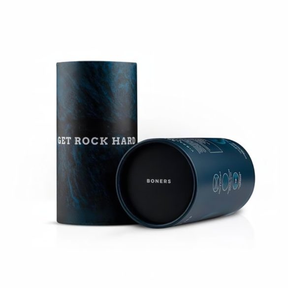 Boners - akumulatorski otvoreni masturbator s vibracijom (sivi)