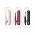 Senzi - vodootporni klitoralni vibrator s baterijom (crni)