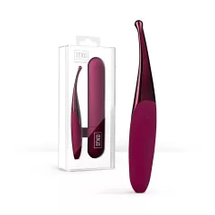   Senzi - punjivi vodootporni vibrator za klitoris - silikon crveni