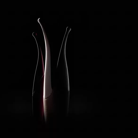 Senzi - punjivi vodootporni vibrator za klitoris - silikon crveni