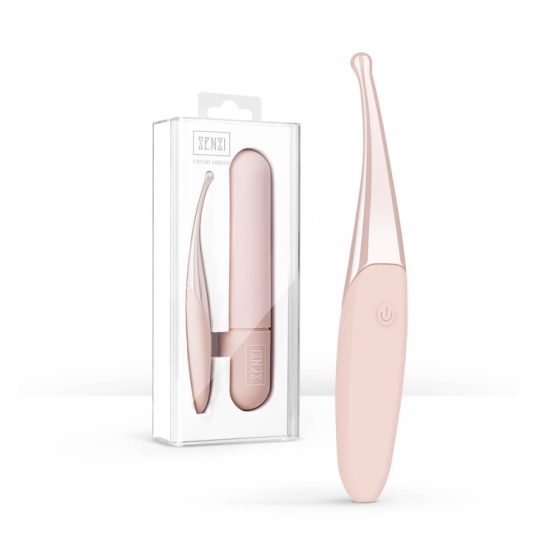 Senzi - punjivi, vodootporni vibrator za klitoris (blijedo ružičasti)