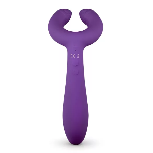 Easytoys - vibrator za parove - punjivi, vodootporan - ljubičasta