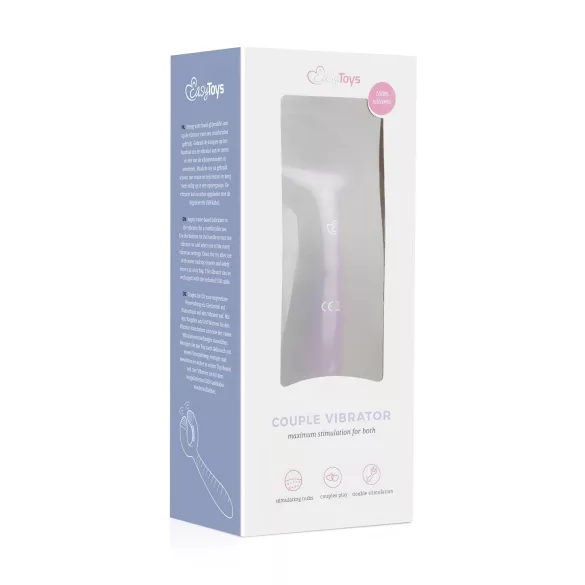 Easytoys - vibrator za parove - punjivi, vodootporan - ljubičasta