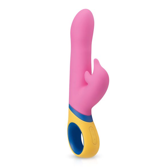 PMV20 Copy Delfin - rotacijski vibrator s klitoralnim masažerom (ružičasti)