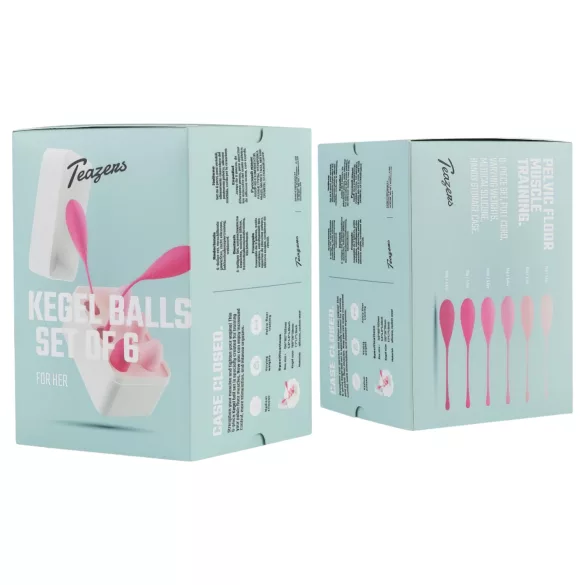 Teazers - set od 6 kegel kuglica - roza