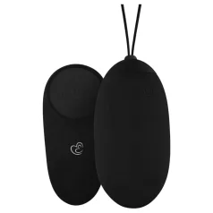   EasyToys - nosivo punjivo, vodootporno, daljinski vibrirajuće jaje (crno)